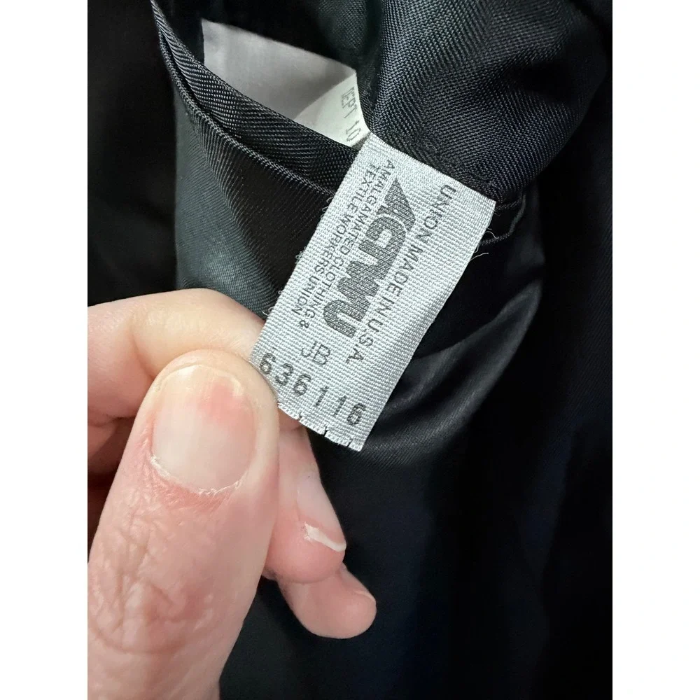 Brooks Brothers Tuxedo‎ Jacket Mens 46L Black Good Wool Peak Lapel With Bow Tie